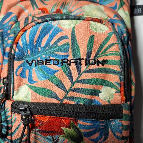 Vibedration Hydration Backpack w/o bladder - Tropical Floral - Used main image 12